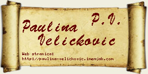 Paulina Veličković vizit kartica